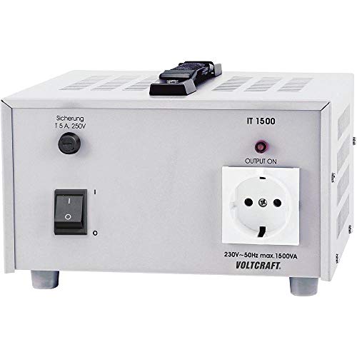 VOLTCRAFT IT-1500 Labor-Trenntrafo Festspannung 1500 VA 230 V/AC (max.)
