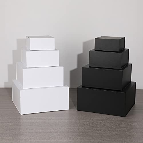 Black Gift Boxes 16 Pack, Small Gift Boxes In Bulk, Collapsible Gift Box With Lid Magnetic Closure, Packaging For Small Business, Parties, Boutiques, Bridesmaid Wedding, Jewelry Store, Apparel, Retail (Black 6X6X3 Inch Pack Of 16) #TOP2