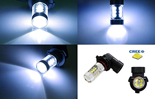 Ijdmtoy 8K Blue 80W 16-Cree 9005 Led High Beam Daytime Running Lights Kit, Compatible With Acura Tsx Rdx Tl Mdx Civic Accord Crz #TOP2