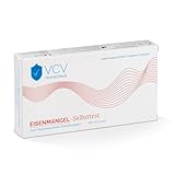 VCV HomeCheck zertifizierter Eisenmangel Schnelltest | Eisenwert Selbsttest-Set mit einfacher Anleitung | Ergebnis binnen 5 Minuten | Ferritin Test für Zuhause | Genauigkeit über 95%