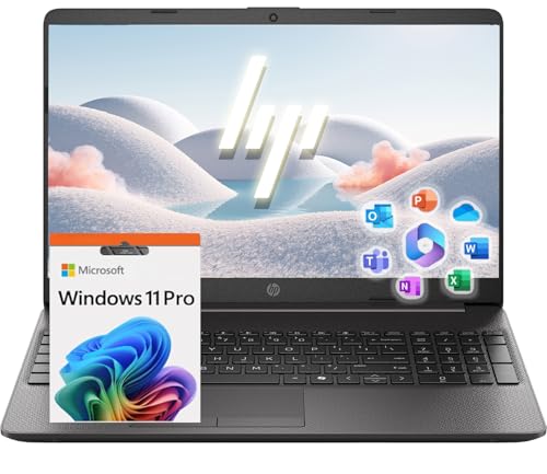 HP G9 15.6インチ FHDノートパソコン、Intel Core i3-1315U (Beats i7-1165G7)、32GB RAM、512GB SSD、Windows 11 Pro + Copilot AI、Microsoft Office 3