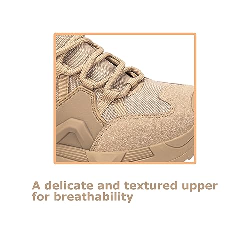 Kervaky Men's military tactical boots work boots desert boots durable boots hiking boots combat boots outdoor boots lightweight boots4