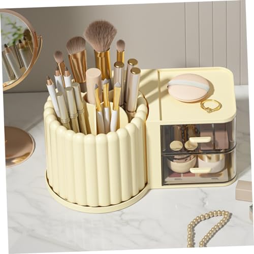 Porte-stylos rotatif STOBOK avec multiples compartiments pour bureau
