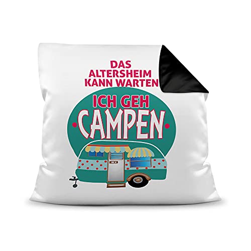 Paraglider Kissen mit Füllung 40x40 Geschenk für Paraglider Der Mann Der Alles Kann Geschenkidee zum Geburtstag (Grau) main image 0