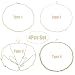 Finrezio 4 Pcs Waist Belt Belly Chains for Women Body Jewelry Gold-Plated Unibody Summer Beach Jewelry Set