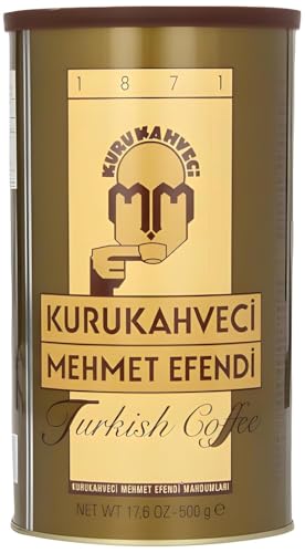 Kurukahveci Mehmet Efendi Türkischer Mokka 500 g Traditioneller Kaffeegenuss aus Istanbul Intensiv Aromatisch & Fein Gemahlen Perfekt für die Cezve Zubereitung