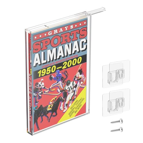 Clear Display Case for Trade Paperback, Acrylic Trade Paperback Frame Wall Mount, Collectible Paperback Book Storage, UV-Protection Display Showcase (9.37'' x 6.3'' x 0.55'')