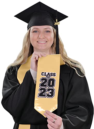 Clerkmans Class Of 2023 Graduation Stole - (Antique Gold) #TOP17