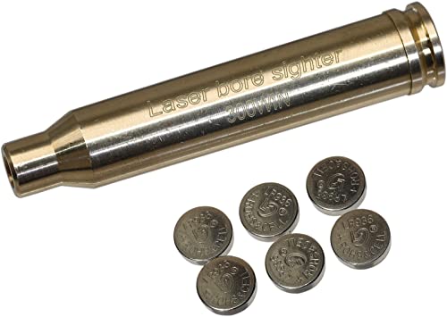 MAYMOC 300WIN MAG Bore Sight Cartouche Red Dot avec 2 Jeux de Piles Cover