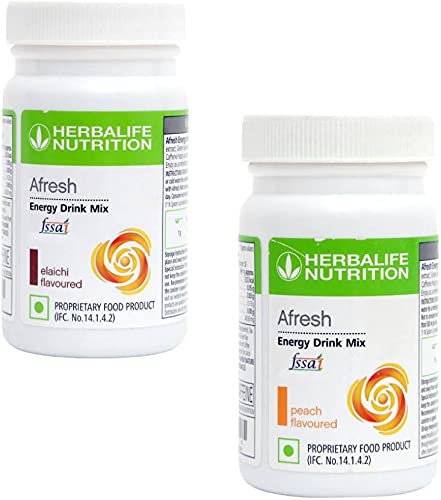 HERBALIFE Afresh Energy Drink Mix - Elaichi Flavor & Peach Flavor For Weight Loss Energy Drink (50 g, Elaichi, Peach Flavored) (B095XBRCCY) Amazon Price History, Amazon Price Tracker