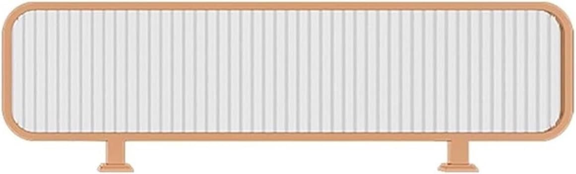 KLGFBDC Stainless Steel Semi-Privacy Divider Panel for Dining Areas, Restaurants, Bars, Hotels, Offices - Gold Finish, 7.87"x47.24" (20x120CM)