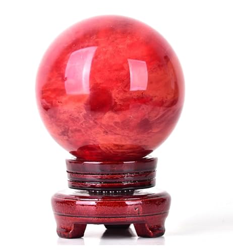 Boule de cristal de quartz fondu 18cm pour divination et deco