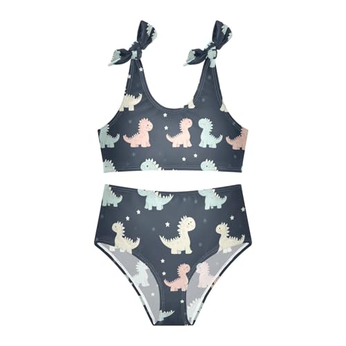 Wusikd Cute Dinosaurs Girls Swimsuits Two Piece Color Swimwear Bikini Set for for Girls Size 3T3