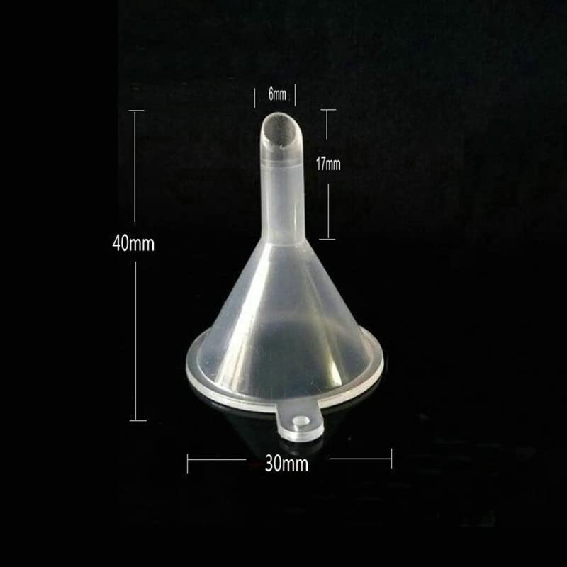 8 pièces/Ensemble Laboratoire 30mm 50mm 60mm 75mm 90mm 120mm diamètre Triangle Entonnoir Laboratoire Entonnoir Conique en Plastique Blanc Clair