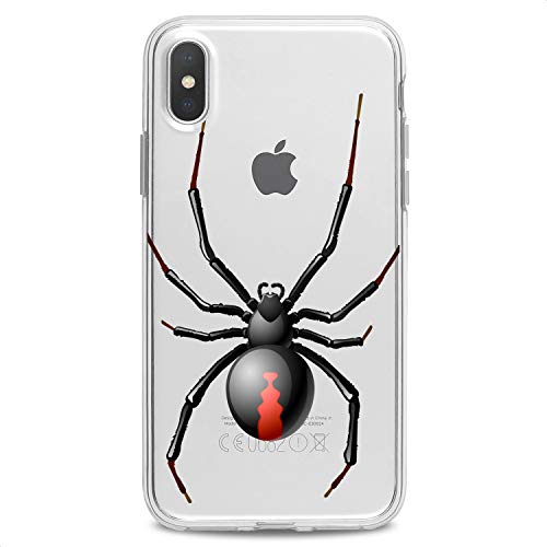 Cavka Tpu Case Compatible With Iphone 14 Pro Max 13 12 Mini 11 Xs X 8 Plus Xr 7 Se Black Widow Cute Soft Men Design Spider Male Arachnoid Flexible Silicone Horror Fear Print Insect Slim Fit Clear #TOP6