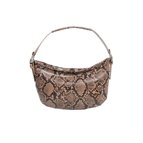 AGDHERSNVX Snakeskin Print Shoulder Handbag for Women Leather Crossbody Purses