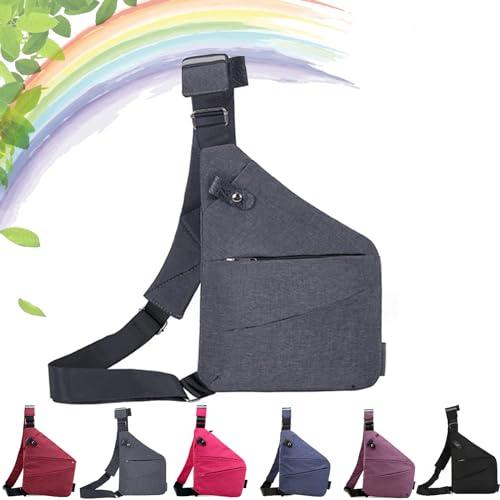 Mineneat Anti Theft Travel Bag - Mineneat Anti-Theft Safe Bag Slim Sling Bag, Crossbody Purse Bags for Women Men