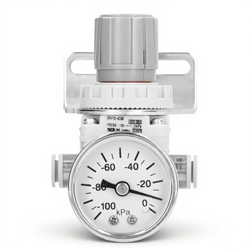 Pneumatyczny Regulator Ciśnienia -100 do 1,3 kPa, 80 cm, Zawór Regulacji Podciśnienia, Samoblokujący, Precyzyjna Regulacja dla Systemów Pneumatycznych