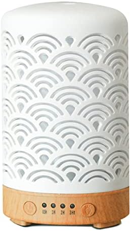 HOMNAS Essential Oil Diffuser, 100ML Upgraded Ceramic Diffusers for Essential Oils, Aromatherapy Diffuser Cool Mist Humidifier with Waterless Auto Shut-Off for Home Office Baby