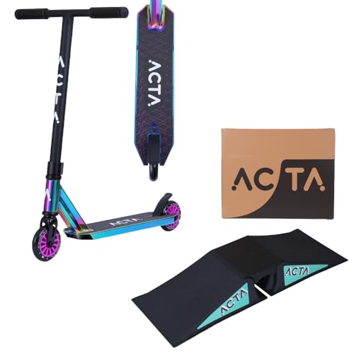 ACTA Rampe de Skate pour Enfants - Mini Rampe pour Trottinette Freestyle, BMX, Voiture RC -...