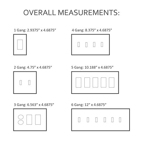 Legrand-Pass & Seymour Tp262W Trade Master Wall Plate 2 Gang 2 Decorator, White #TOP2