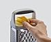 Joseph Joseph Multi-Grip Box Grater with Precision food grip, Stainless Steel blades for grating and slicing, non-slip base, Dishwasher safe