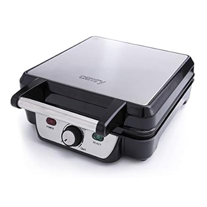 ADLER Camry Waffeleisen, 1500 W Maximalleistung, einstellbare Temperaturregelung, 4 Waffeln, schwarzes – Bild 5