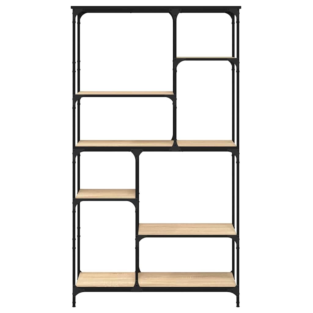 Generisch Bücherregal Sonoma-Eiche 99x35,5x176 cm Holzwerkstoff und Stahl,Möbel,Regalsysteme,Bücherregale Bücherschränke-835410