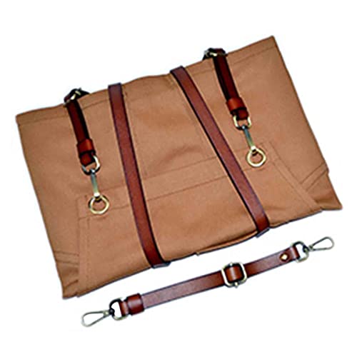 Tabliers de Travail pour Hommes avec Poches Tablier en Denim Coiffeur Réglable Dos croisé pour la Maison Cuisine Jardinage