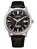 Zifferblatt: schwarz Citizen Eco-Drive Herren-Funkuhr Titan Schwarz CB0190-17E