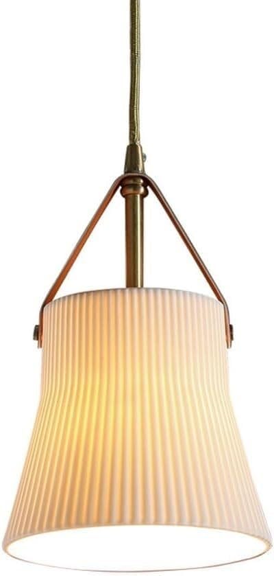 Suspension japonaise céramique blanche pour sublimer un éclairage de chambre