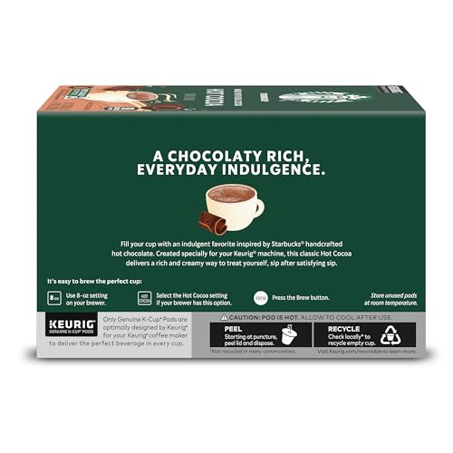 Starbucks COMINHKG095828 Coffee K-Cup Pods, Naturally Flavored Hot Cocoa For Keurig Coffee Makers thumb #7