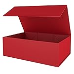 ROSTELACK Gift Box 10 x 6 x 3 with Magnetic Closure Lid Gift Boxe for Presents,Bridesmaid Gifts Boxes,Cute Box,Birthday Box,Luxury for Gift Packaging, Magnetic Gift Boxe for Wrapping Gifts(Red)