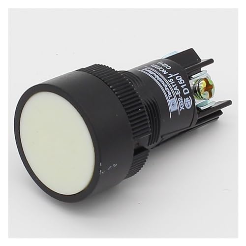 Bouton-poussoir momentané 22mm blanc NO NF anti-blocage