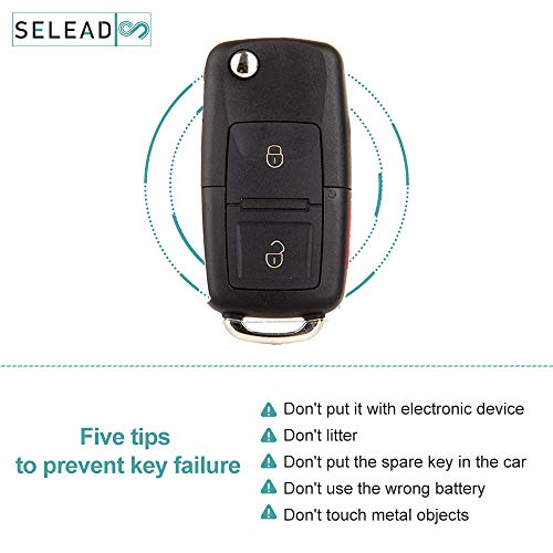 Selead Flip Key Fob 3 Buttons Keyless Entry Remote Fit For 1998-2016 For Ford For Lincoln For Mazda For Mercury Antitheft Keyless Entry Systems Cwtwb1U212 2Pcs Us Stock #TOP4