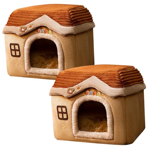 Cueva para perros lavable con base anti-deslizamiento y gran espacio interior 4