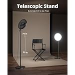 Weilisi Large Ring Light with 79" Stand, 6500K Professional Full-Screen Big Ring Light with Stand and Phone Holder, Selfie Light with Remote for Studio Video Photography, TikTok, YouTube, Live Stream - Image 3