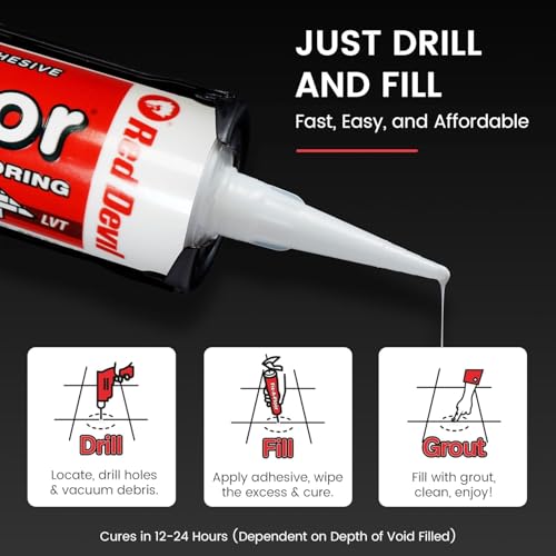 Fix-A-Floor Reparaturkleber für lose und hohle Fliesen, extra stark, 300 ml-Tube