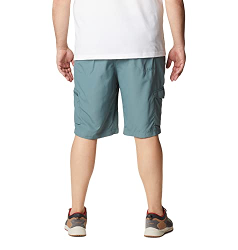 Image of Columbia Men's Regular Fit Shorts (AM4723 Cypress Heather Camo Print 40)