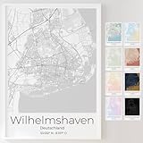 Mapdify Wilhelmshaven personalisiertes Stadtposter, dein 