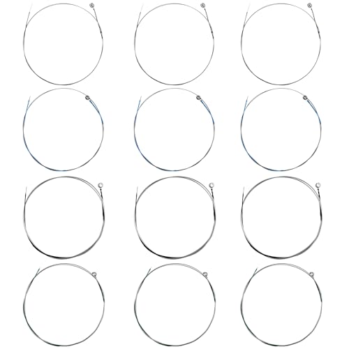 12 PCS 3 Packs 4/4 Size Full Set Violin Strings (G-D-A-E), Stainless Steel Replacement Violin Strings Universal String for Violin Instruments