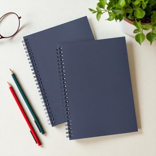 Image of INNAXA A5 Grid Notebook, Black Cover (Pack-2) (Dotted)