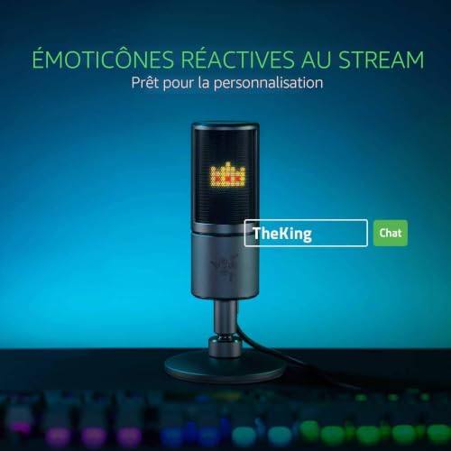 Microphone Razer Seiren Emote – USB, Hypercardioïde, LED Chroma - vue 6