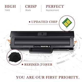 Toner Kingdom 106A (Con Chip) Cartucce di Toner di Ricambio per HP 106A W1106A Compatibile per HP Laser 107a 107r 107w MFP 135a MFP 135w MFP 135r MFP 137fnw MFP 135wg MFP 137fwg (2 Nero)