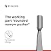 Staleks Classic Manicure Pusher Flat Type 1 – Straight Handle, Rounded Pusher and Hatchet-shaped cleaner - Stainless Steel Cuticle Tool for Home Use