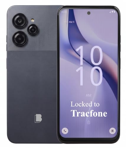 Image of Tracfone BLU View Speed Ultra, 128GB, Gray (Locked to Tracfone) | Prepaid Smartphone, 6.7 inch HD+ Infinity Display, 5G Triple AI Camera, Long-Lasting Battery