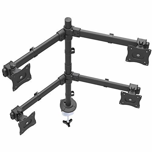 Support sur mât réglable en hauteur StarTech.com inclinaison pivotement 4 écrans