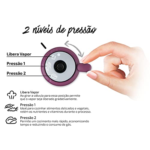 Panela De Pressão 6l Rochedo Inox