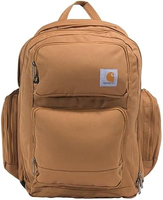 Carhartt 35L Triple-Compartment Backpack, Durable Pack with Laptop Sleeve and Duravax Abrasion Resis...
