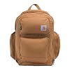 Carhartt 35L Triple-Compartment Backpack, Durable Pack with Laptop Sleeve and Duravax Abrasion Resistant Base, Carhartt Brown